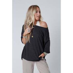 Must Have High Low Tee - Charcoal